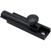 Joyangy 2 Inch Matte Black Solid Copper Surface Bolt Slide Cabinet Lock | includes mounting screws, door gate fence security, bedroom bathroom, flush mount design, diy replace install