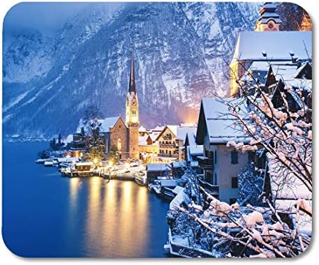 Amazon 傷を防ぐのに便利だマウスパッドハルシュタットの冬景色オーストリアの伝統的な木製の村ユ ネスコ傷を防ぐのに便利だマウスパッドノートブック デスクトップコンピューターマウスマット オフィス用品 Guomeimei マウスパッド 通販
