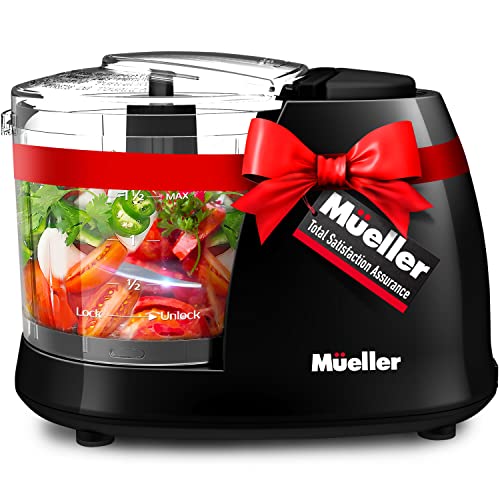 Mueller Mini Food Processor, Electric Food Chopper, 1.5cup Meat