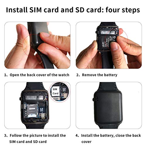 Smart Watch, SmartWatch for Android Phones with SD SIM Card Slot, Touch