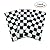 Pack of 3 Disposable Black & White Checkered Flag Table Cover And 4 Pieces Checkered Flag Racing Polyester Flags with Plastic Stick, Decorations Supplies For Racing,Race Car Party