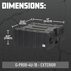 Gator G-PROR-4U-19 Pro Series Rolling Rack Case