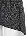 Messic Plus Size Pleated Shirt, 3/4 Long Sleeve V-Neck Women's Long Pleated Tunic Shirt Blouse,Black,XX-Large
