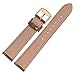 WOCCI Suede Vintage Leather Watch Band with Rose Gold Buckle, Quick Release Strap, Width (18mm 20mm 22mm)