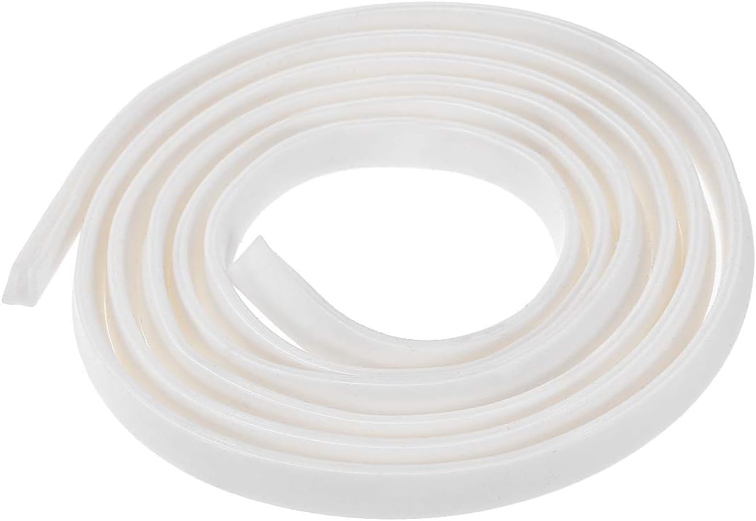 sourcing map Edge Trim U Seal Extrusion, Silicone White U Channel Edge
