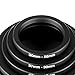 Neewer 10 Pieces Anodized Black Metal Step-down Adapter Ring Set Including 82-77mm, 77-72mm, 72-67mm, 67-62mm, 62-55mm, 55-52mm, 52-43mm, 43-37mm, 37-30mm, 30-26mm