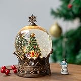 Christmas Snow Globe Lantern Water Glittering