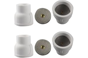 Vaphy #12 Ceramic (4-Pack) White TIG Welding Cup
