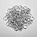 VALYRIA Stainless Steel Jewelry Findings 100pcs Open Jump Rings Connectors for Jewelry Making,8mmx1.0mm