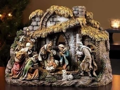 10Pc Set 11 Nativity With Stable 6 Scale Ox Shepherd Sheep by Roman
