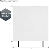 1ABOVE Large 1x1M Fire Blanket Emergency Fire Suppression Home Kitchen Office view 2