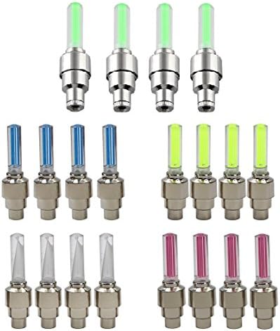 BlueSunshine 20 PCS of Led Flash Tyre Wheel Valve Cap Light