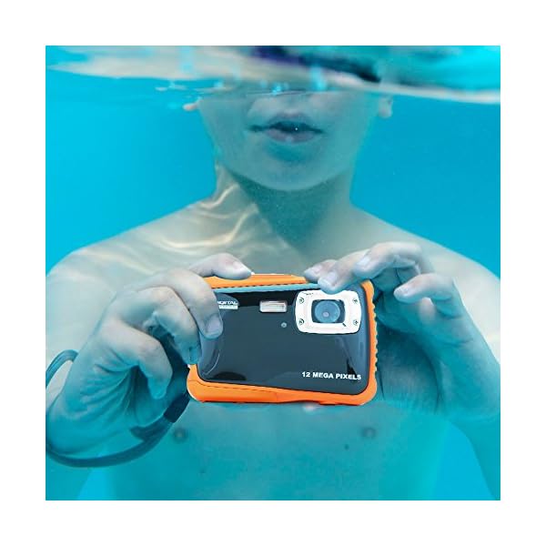 Denash Kinderkamera, Tragbare Mini Digitalkamera 2,0 Zoll TFT HD-Bildschirm wasserdichte Unterwasserkamera Unterstützung… – Bild 6