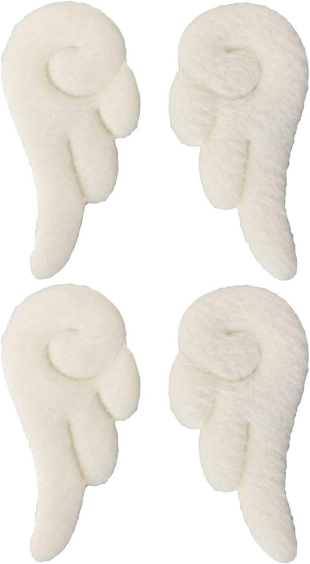 Minkissy 2 Pairs White Angel Wings Hair Clips Alligator Hair ClipsDuckbill Clips Styling Hair Clips for Girls - Image 3