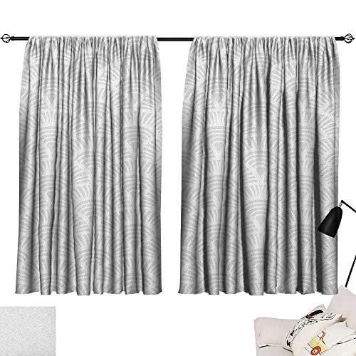 Josepsh Grey And White Decoration Darkening Curtains Vintage Half