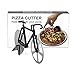 Bicycle Pizza Cutter - Original PIZZA WHEELIE - Dual Stainless Steel Bike Wheels- Includes Kitchen Display Stand