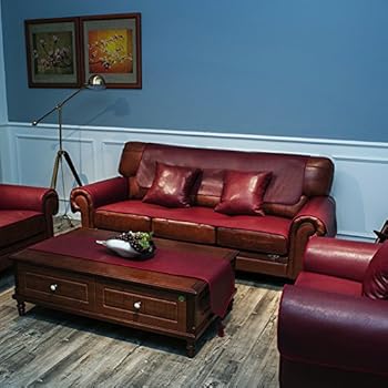 Faux Leather Sofa Cover 2 Pieces Waterproof Sectional Couch Covers