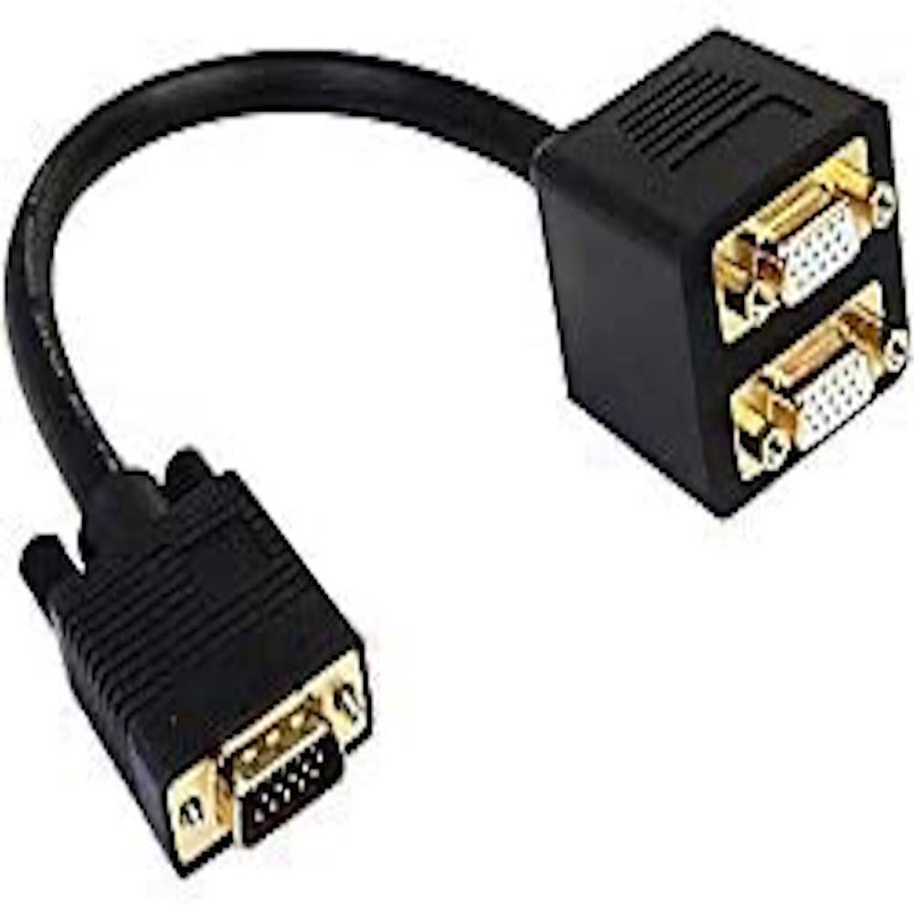StarTech VGASPL1VV 1 ft VGA To 2x VGA Video Splitter Cable – M/F
