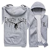 DEATH NOTE Lawliet Logo Print Long Sleeve Hoodies Coat Cosplay