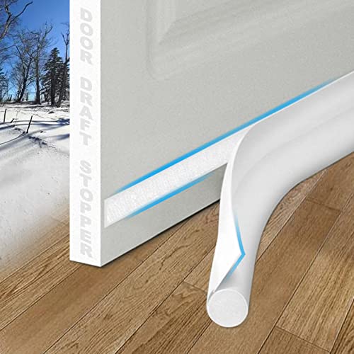 MAXTID Under Door Draft Stoppers 36 Inch White Door Draft Blocker Sound