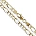 Real 10k/14k Yellow Gold CHOOSE YOUR WIDTH Figaro Link Chain Necklace