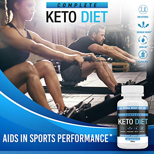 Keto Diet Pills - Weight Loss Fat Burner Supplement for Men and Women - Carb Blocker & Appetite Suppressant Formulated to Compliment a Ketogenic Diet - 60 Capsules