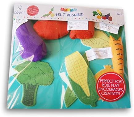 ABCDE Felt Vegetable Food Set - 9 Piece