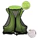 OMOUBOI Life Jacket Snorkel Vest Adult Inflatable Swim Snorkel Vest for Snorkeling, Suitable for 80-220lbs