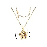 KONPJE Flower Necklace for Women Gold Dainty Fidget