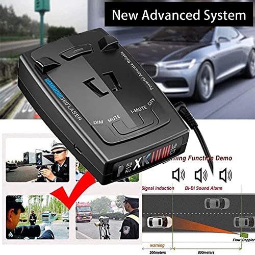 [New Upgrade] Radar Detectors for Cars, 360-Degree Monitoring Long-Distance Remote Warning, Full-Band Monitoring, Voice Prompt, Away from Fines - RD1000