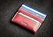 iPulse Minimalist Slim Wallet With RFID Protection - Tokyo Series Full Grain Leather Card Holder Case With Elastic Money Clip Band - [ Handmade ] [ Hold Up To 12 Cards] [ Ultra Mini Size ] (Wine Red)