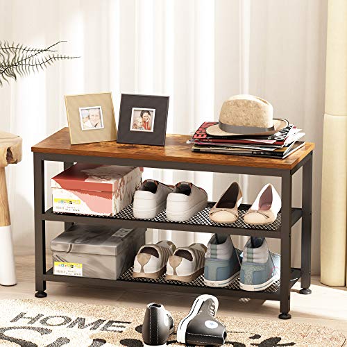 JOISCOPE-Shoe-Bench-2-Tier-Industrial-Shoe-Storage-Rack-with-Seat-for-Small-Spaces-Entryway-Foyer-HallwayVintage-Oak-Finish