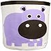 3 Sprouts Canvas Storage Bin - Laundry and Toy Basket for Baby and Kids