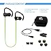 SoundPEATS Wireless Bluetooth Earbuds Secure Fit In-ear Stereo Bluetooth Headphones with Mic (Bluetooth 4.1, aptx, Secure Ear Hooks Design, 6 Hours Play Time, Upgraded Version) - Q9A+ Green