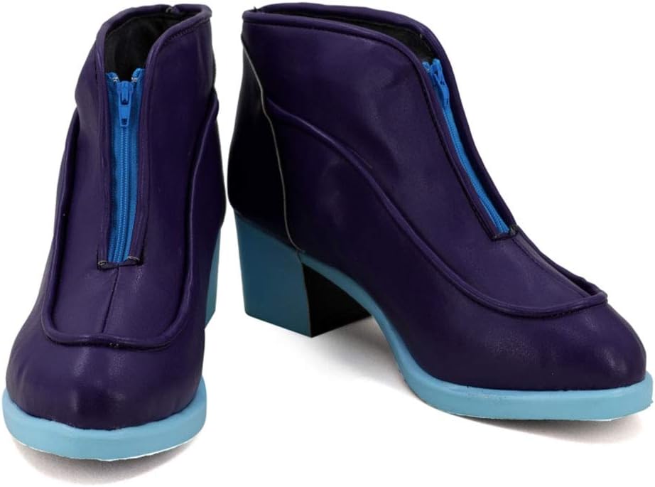 JoJo's Bizarre Adventure Golden Wind Giorno Giovanna Cosplay Shoes Costume Boots Custom Made Purple
