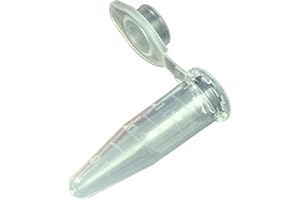 Globe Scientific Polypropylene Graduated Microcentrifuge Tube with Snap Cap, 1.5 mL - Lab-Grade, Leak-Resistant Design, Pack of 1000