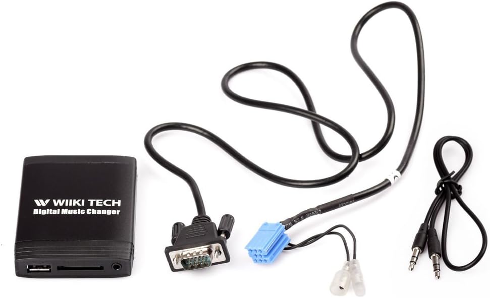 Moonet Digital Music Changer 3.5mm USB Interface Aux-In adapter for 2001-2005 CITROEN C3 C4 C5 C8 Xsara