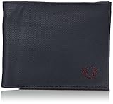 Fred Perry Men's Coated Canvas Billfold, Maroon/Navy/Twill, One Size
