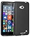 Microsoft Lumia 640 Case - Fosmon [DURA FROST] Smooth Durable & Flexible SLIM-Fit Cover for Microsoft Lumia 640 (Black)