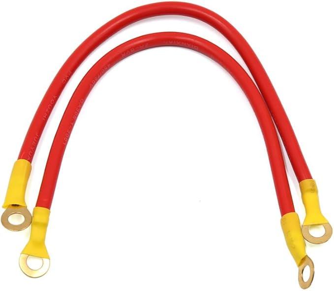 uxcell 2Pcs 27cm Length Universal Auto Car Battery Wire