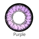 Women Multi-color Cute Charm and Attractive Fashion Contact Lenses Cosmetic Makeup Eye Shadow - Violet 2 By Dream TM