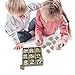 YuQi 45 PCS Wooden Scrapbooking Embellishments Sets with Storage Box, Mini Laser Cuts Wood Houses Shaped Ornaments for Crafts Projects & Grandson in Law Birthday Gifts from Mother & Father