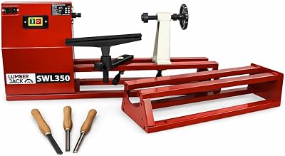 Lumber Jack SWL350 Wood Lathe 370W Induction Motor 1000mm Between Centres