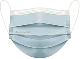 Ruiyang 100 Blue 3 Ply Face Masks Breathable Triple Layer Mouth Cover Elastic view 2