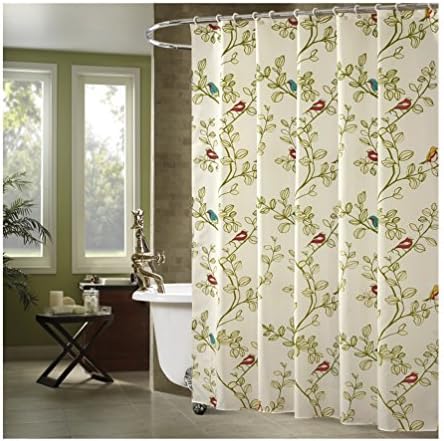 MQMY smooth waterproof prevent mildew polyester shower curtain bath curtain hanging curtain partition curtain window curtains cuckoo thickening (（height）200300cm（width）)