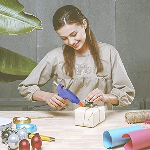 with 50pcs Glue Sticks & Bag, Mini Glue Gun Kit, 20W Hot Glue Gun Super Glue Gun for DIY, Handmade Craft, Sealing, Quick Repairs