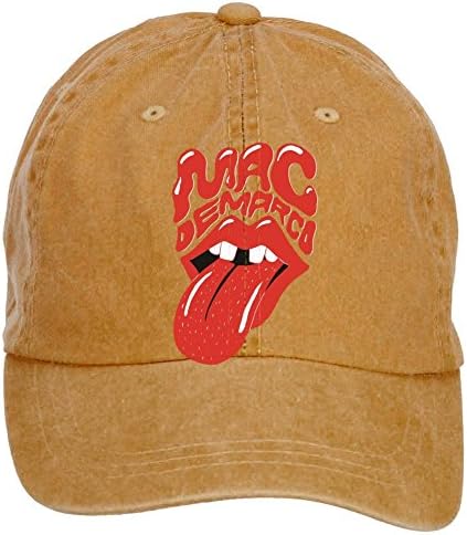 LongDaCo Mac Demarco Logo Cotton Baseball Cap with Adjustable Hat Men Brown
