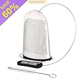 Super Kitchen Ultra Fine Premium Stainless Steel Tea Infuser With Brush Strainer Filters Tea Interval Diffuser Steeper for Loose Leaf Tea(1, black)