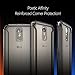 Poetic Affinity Slim Fit LG Stylo 3 Clear Case With Anti-Slip Side Grip and Reinforced Corner Protection Bumper for LG Stylo 3 Black/Clear