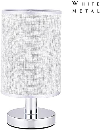 JINLONGKE European Fashion table light luxury for bedroom lobby table lamps mesa lamparas Desk Light Bedside Lamp 40W 110-220V (not included Light)(white iron)